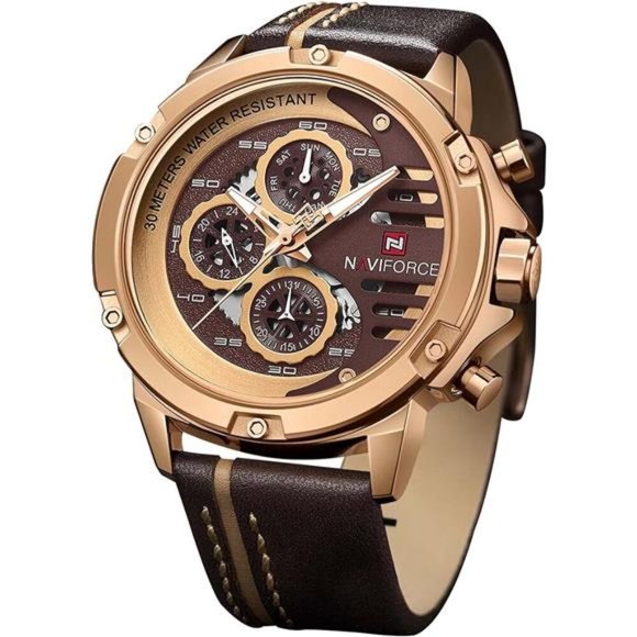 Other - Sport Military Watches for Men Waterproof Watch Analog Quartz Leather Band Date